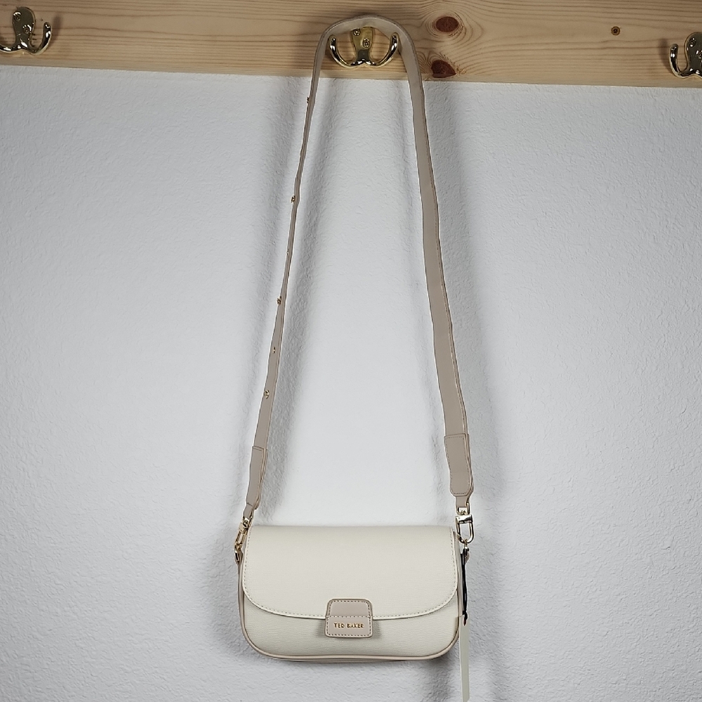 Ted Baker Cream and Tan Crossbody Bag